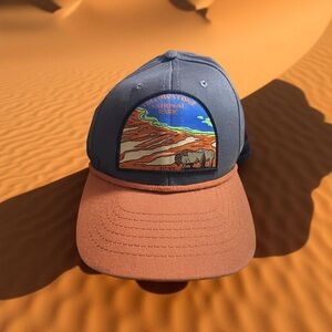 Sendero Rope Hat Cap Snapback Yellowstone National Park Bison Patch OSFA !!!